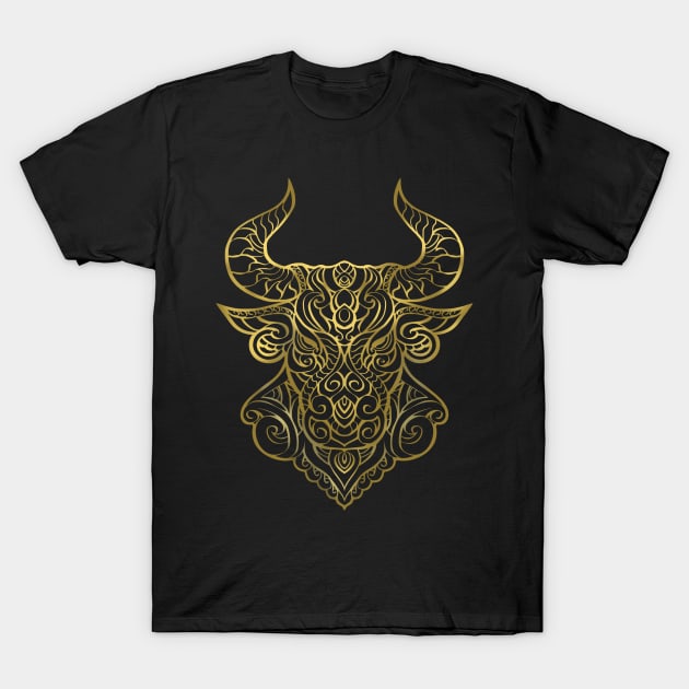 Taurus Gold T-Shirt by elangkarosingo